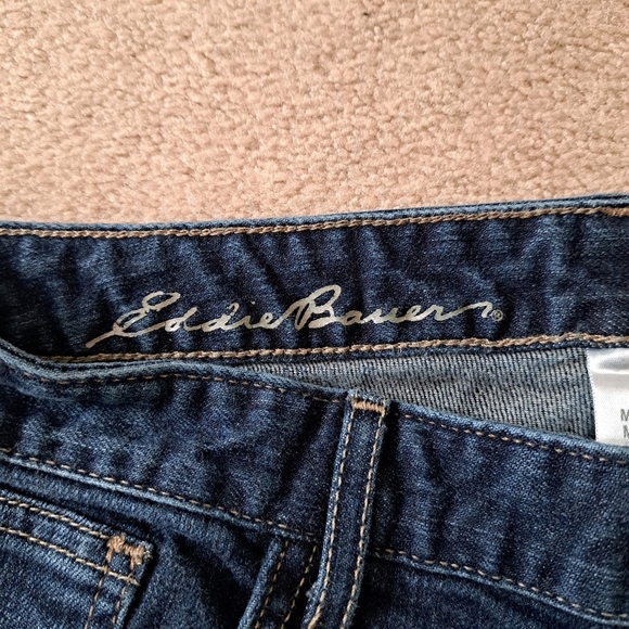 Eddie Bauer Jeans Womens 10 Blue Denim Slim Fit Mid Rise - Picture 5 of 13
